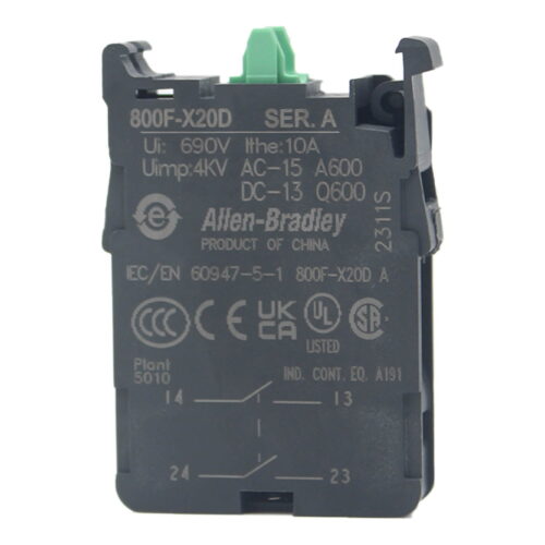 Allen Bradley Pilot Devices 800F-X20D | 22.5MM | 10 AMPS